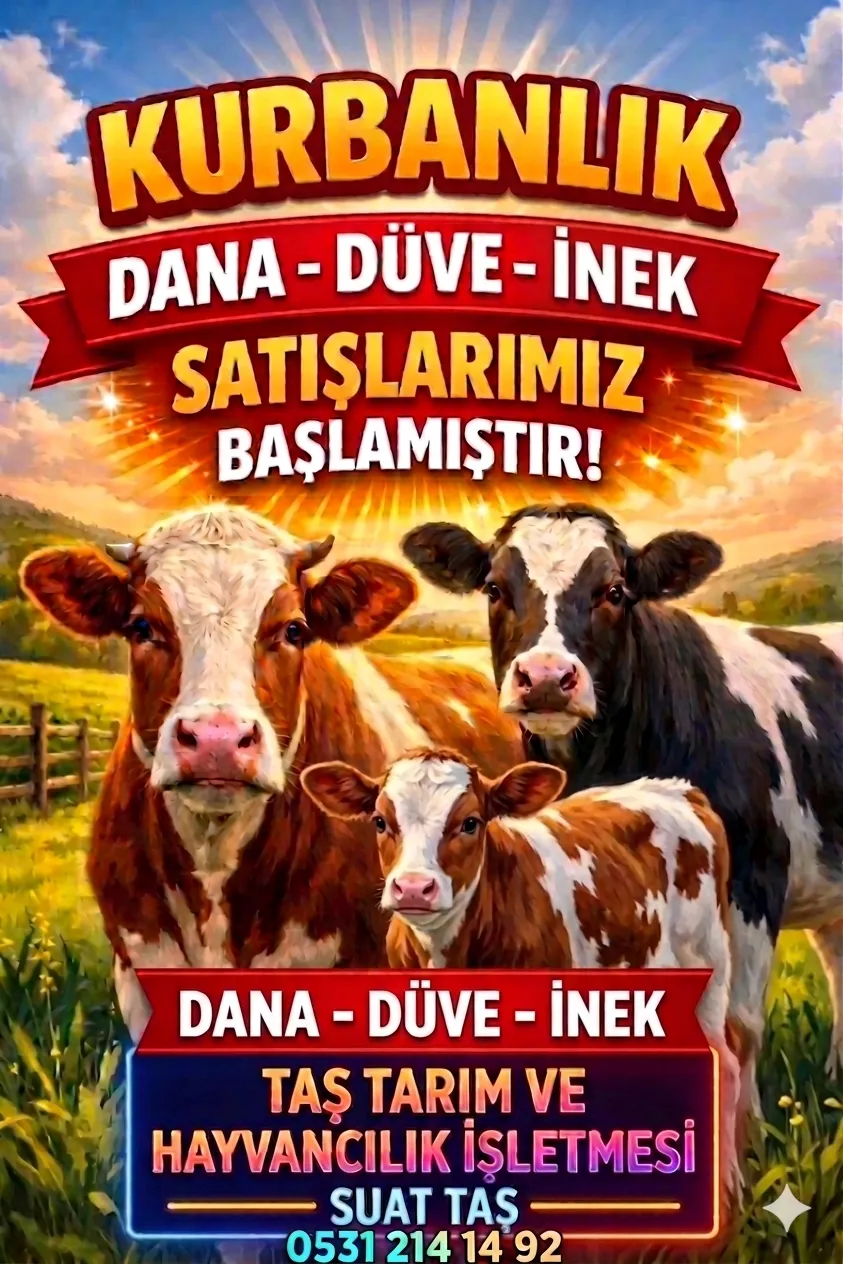 karisik her turlu kurbanlik var