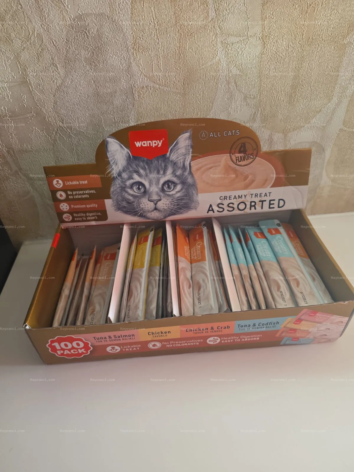 Wanpy Karışık Kedi Ödül Maması 80 adet